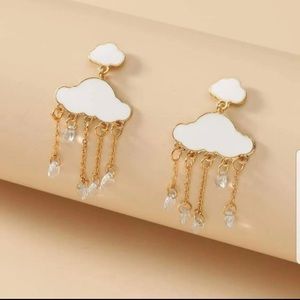 Rain Cloud Dangle Earrings